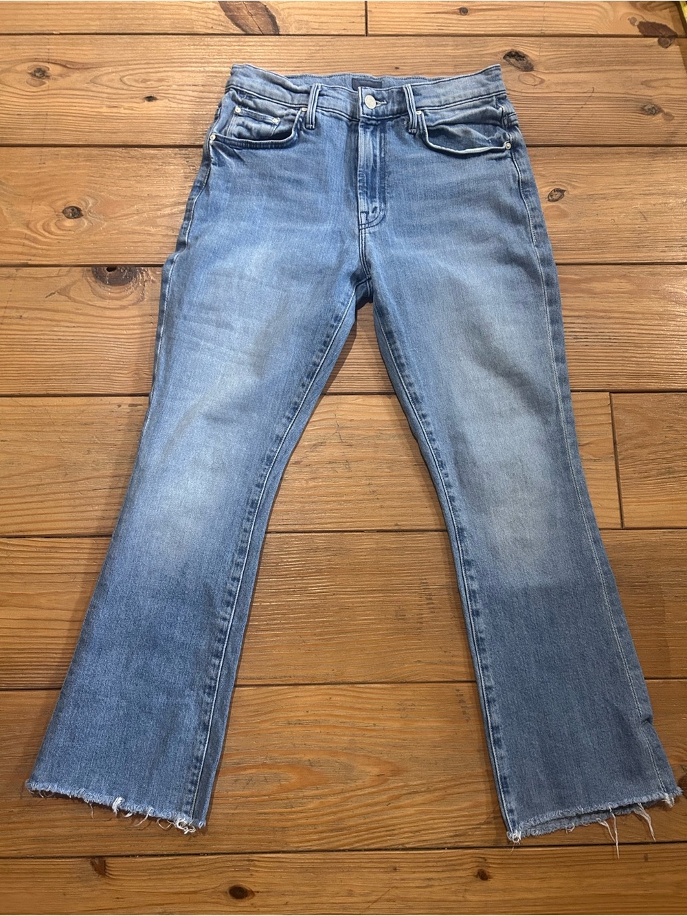 Mother Insider Ankle Fray Jeans Herbal Remedy Size 27 - Picture 3 of 11